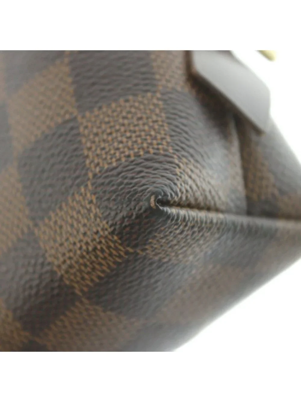 Louis Vuitton Damier Pouch Leather Brown
